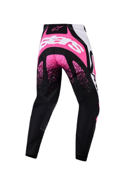 Pantalon cross femme Alpinestars 2026 Stella Techstar Nomur - Noir Blanc Fuchsia