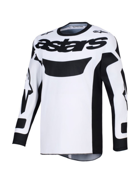 Maillot cross Alpinestars 2026 Racer Riway - Blanc Noir