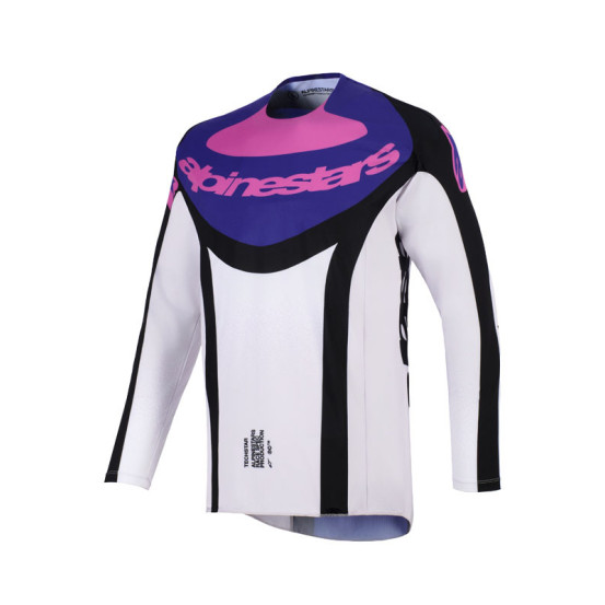 Maillot cross Alpinestars 2026 Techstar Knif - Noir Light Gris Mauve