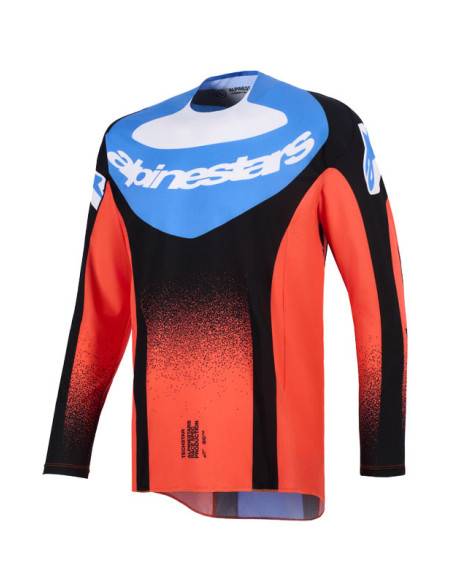 Maillot cross Alpinestars 2026 Techstar Knif - Orange Noir UCLA Bleu