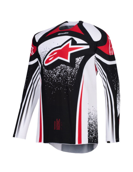 Maillot cross Alpinestars 2026 Techstar Nomur - Noir Blanc Rouge