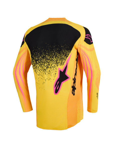 Maillot cross Alpinestars 2026 Techstar Nomur - Orange Jaune Rose