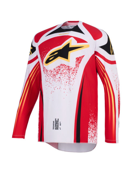 Maillot cross Alpinestars 2026 Techstar Nomur - Light Gris Rouge Noir