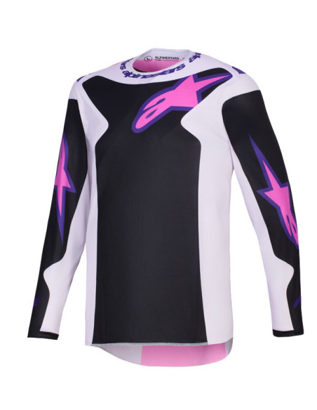 Maillot cross Alpinestars 2026 Fluid Grid - Noir Light Gris Mauve