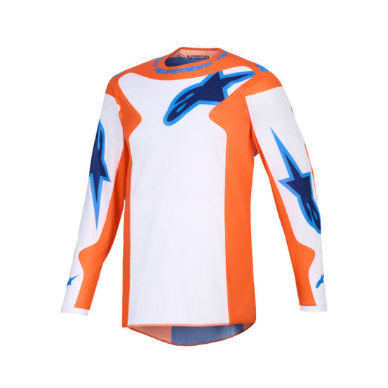 Maillot cross Alpinestars 2026 Fluid Grid - Orange UCLA Bleu