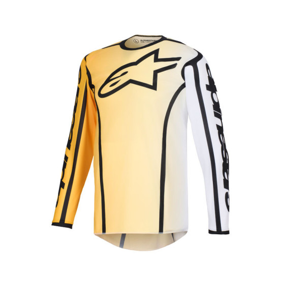 Maillot cross Alpinestars 2026 Fluid Apex - Jaune Noir
