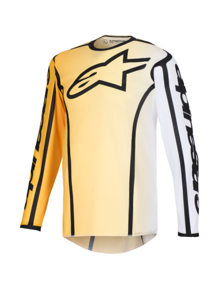 Maillot cross Alpinestars 2026 Fluid Apex - Jaune Noir