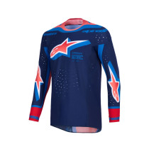 Maillot cross Alpinestars 2026 Supertech Vista - Bleu Corail Cobalt