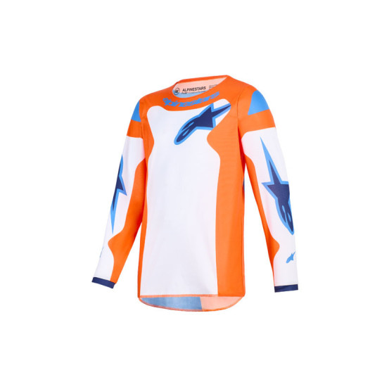 Maillot cross enfant Alpinestars 2026 Fluid Grid - Orange UCLA Bleu