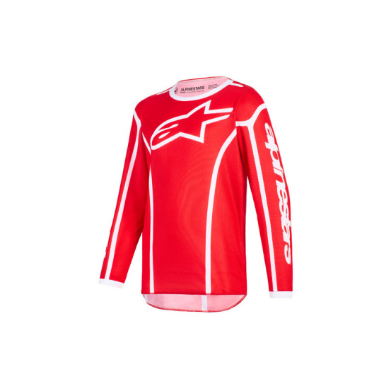 Maillot cross enfant Alpinestars 2026 Fluid Apex - Rouge Blanc