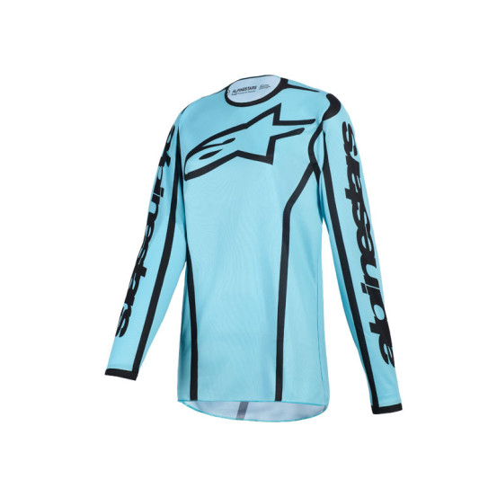 Maillot cross femme Alpinestars 2026 Stella Fluid Apex - Tropical Bleu Noir