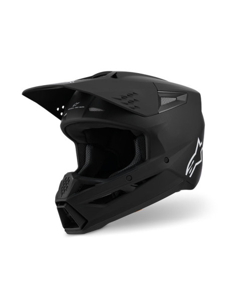 Casque cross Alpinestars 2026 S-M3 Solid - Noir Mat