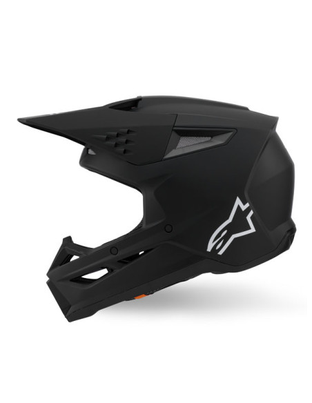 Casque cross Alpinestars 2026 S-M3 Solid - Noir Mat