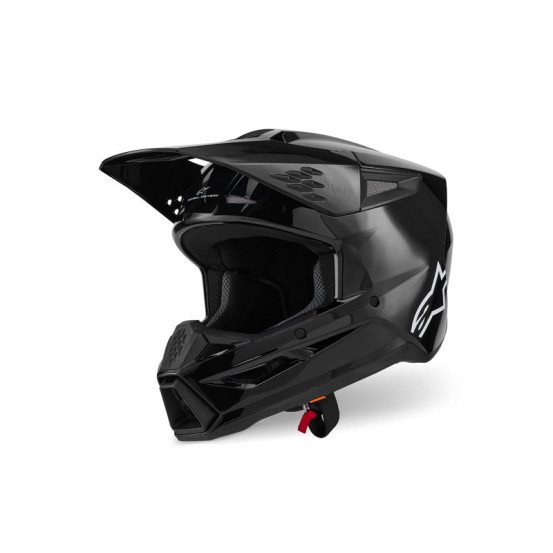 Casque cross Alpinestars 2026 S-M3 Solid - Noir