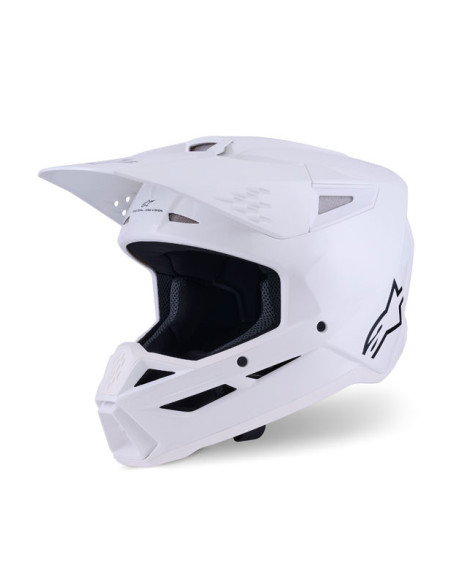 Casque cross Alpinestars 2026 S-M3 Solid - Blanc