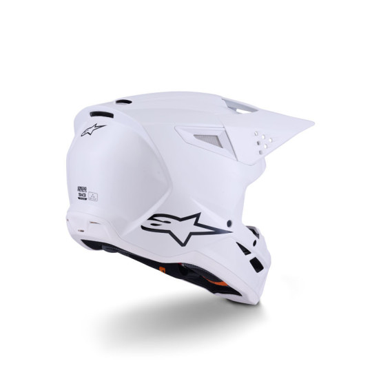 Casque cross Alpinestars 2026 S-M3 Solid - Blanc