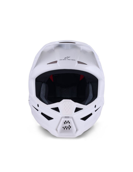 Casque cross Alpinestars 2026 S-M3 Solid - Blanc