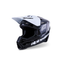 Casque cross Alpinestars 2026 S-M3 Radium - Noir Blanc Gris