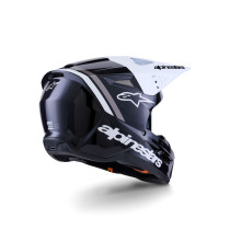 Casque cross Alpinestars 2026 S-M3 Radium - Noir Blanc Gris 2