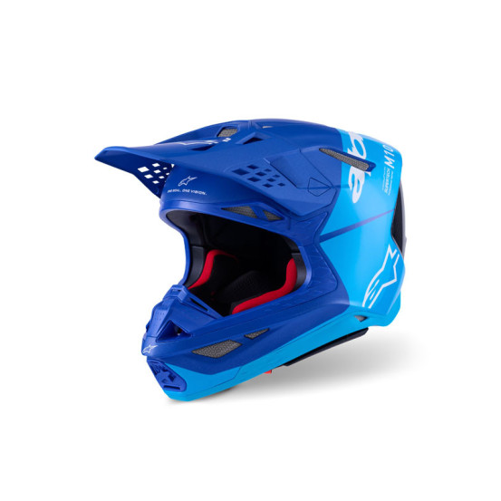 Casque cross Alpinestars 2026 Supertech S-M10 Flood - Bleu