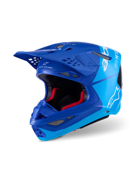 Casque cross Alpinestars 2026 Supertech S-M10 Flood - Bleu