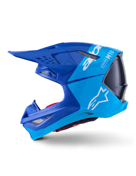 Casque cross Alpinestars 2026 Supertech S-M10 Flood - Bleu