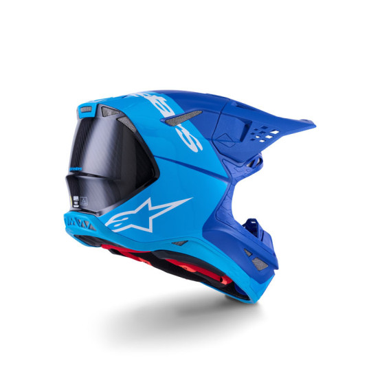 Casque cross Alpinestars 2026 Supertech S-M10 Flood - Bleu