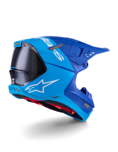 Casque cross Alpinestars 2026 Supertech S-M10 Flood - Bleu