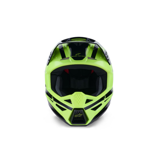 Casque cross Alpinestars 2026 S-M3 Heat - Jaune Fluo Noir