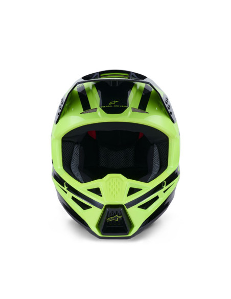 Casque cross Alpinestars 2026 S-M3 Heat - Jaune Fluo Noir