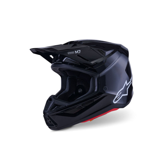 Casque cross Alpinestars 2026 S-M7 Solid - Noir