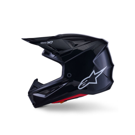 Casque cross Alpinestars 2026 S-M7 Solid - Noir