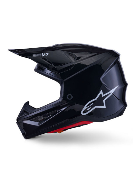 Casque cross Alpinestars 2026 S-M7 Solid - Noir