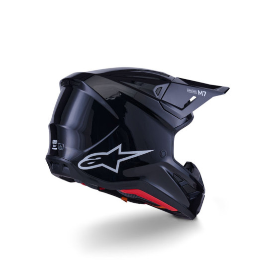 Casque cross Alpinestars 2026 S-M7 Solid - Noir