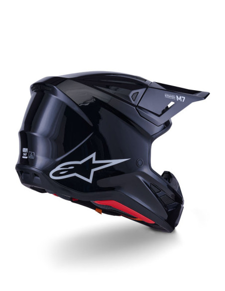 Casque cross Alpinestars 2026 S-M7 Solid - Noir