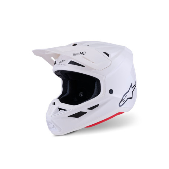 Casque cross Alpinestars 2026 S-M7 Solid - Blanc
