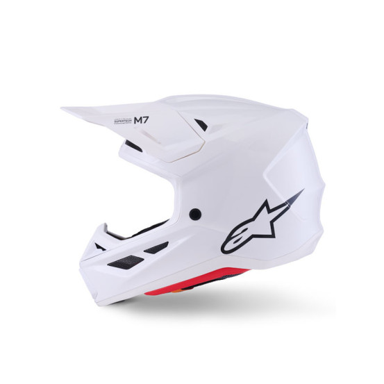 Casque cross Alpinestars 2026 S-M7 Solid - Blanc