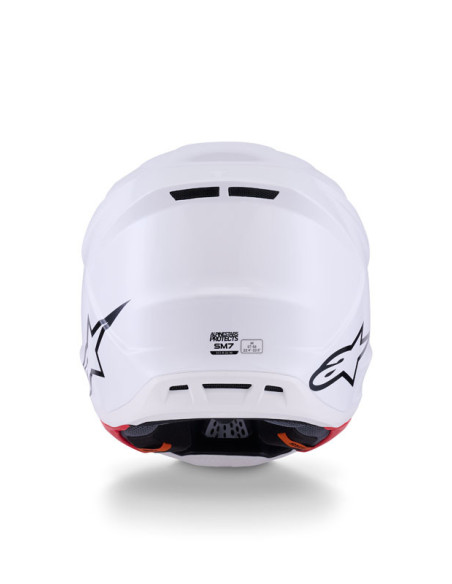 Casque cross Alpinestars 2026 S-M7 Solid - Blanc
