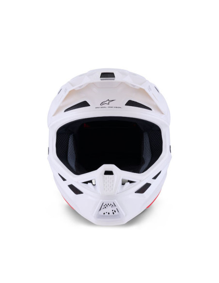 Casque cross Alpinestars 2026 S-M7 Solid - Blanc