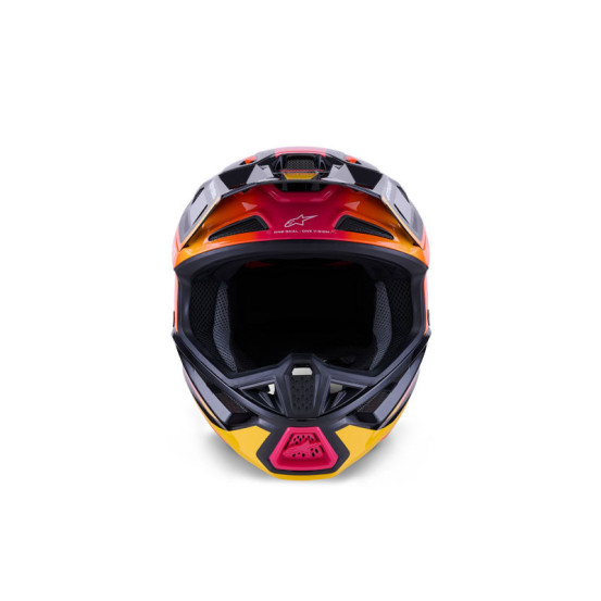 Casque cross Alpinestars 2026 S-M7 Rise - Noir Jaune Rose