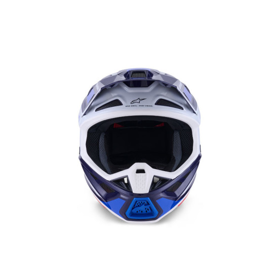 Casque cross Alpinestars 2026 S-M7 Rise - Bleu Blanc