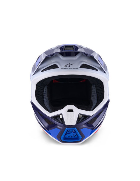 Casque cross Alpinestars 2026 S-M7 Rise - Bleu Blanc