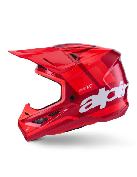 Casque cross Alpinestars 2026 S-M7 Core - Rouge