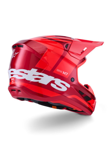 Casque cross Alpinestars 2026 S-M7 Core - Rouge