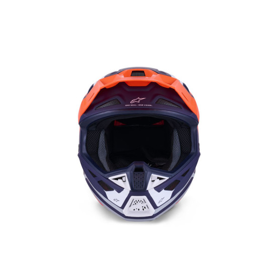 Casque cross Alpinestars 2026 S-M7 Core - Orange Bleu Mat