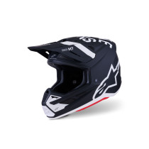 Casque cross Alpinestars 2026 S-M7 Dasher - Noir Blanc Mat