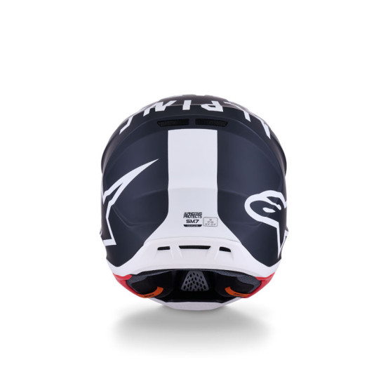 Casque cross Alpinestars 2026 S-M7 Dasher - Noir Blanc Mat