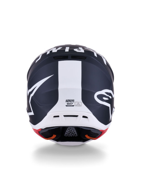 Casque cross Alpinestars 2026 S-M7 Dasher - Noir Blanc Mat