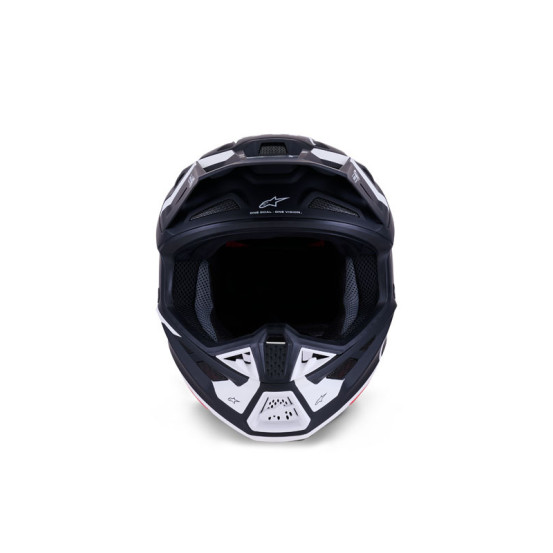 Casque cross Alpinestars 2026 S-M7 Dasher - Noir Blanc Mat