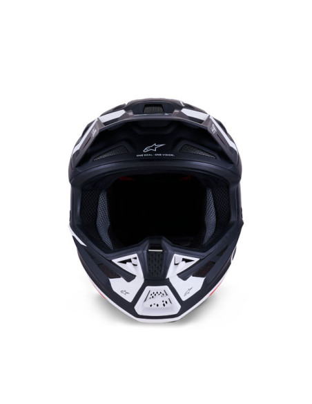 Casque cross Alpinestars 2026 S-M7 Dasher - Noir Blanc Mat